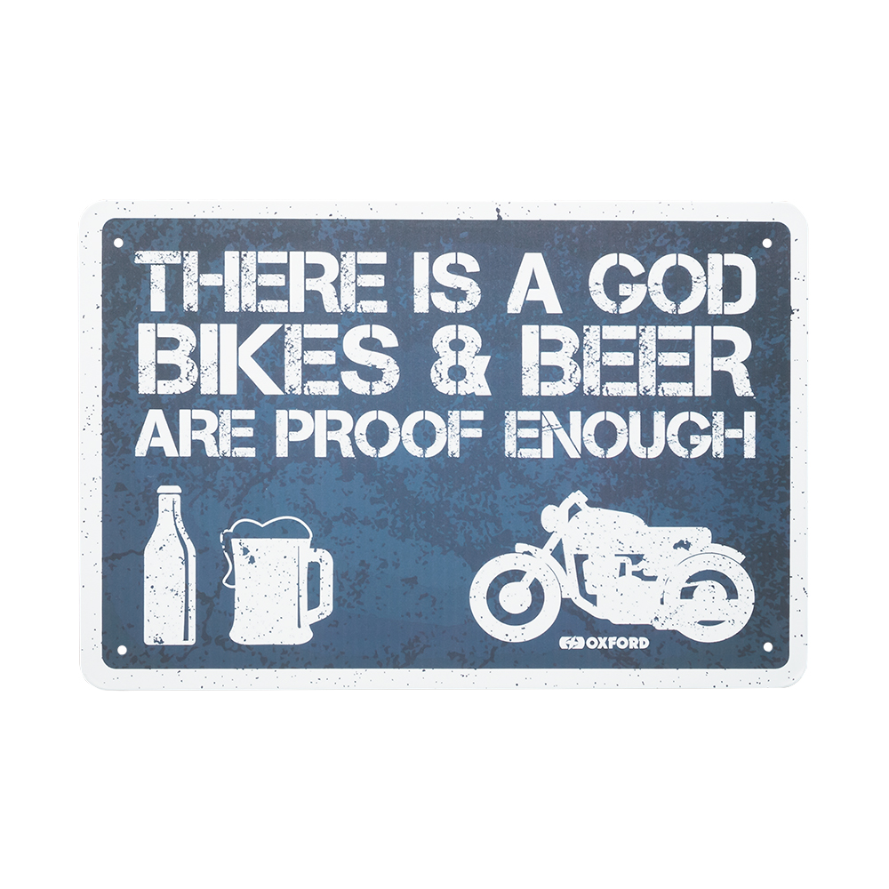 Oxford Oxford Garage Metal Sign There Is A God